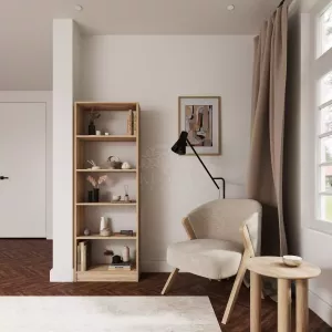 Стеллаж Бетти-600x1701 Дуб Сонома